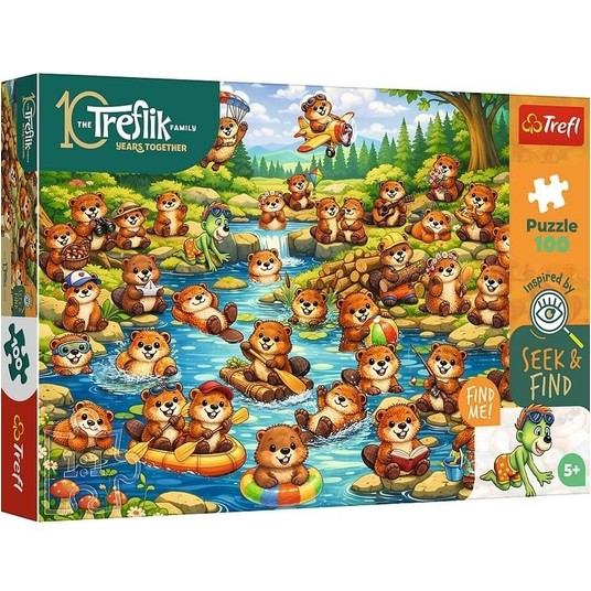 PUZZLE 100 BOBRY W AKCJI 16588 -zdjęcie numer 1