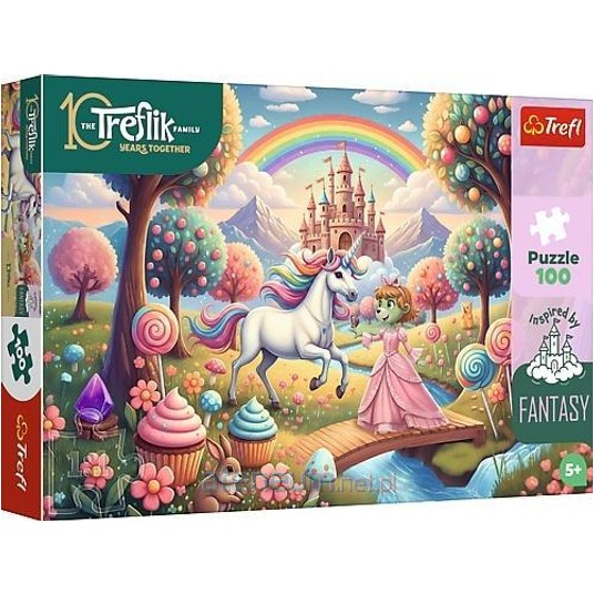 PUZZLE 100 JEDNOROŻEC W SŁODYCZOLANDII 16574 -zdjęcie numer 1
