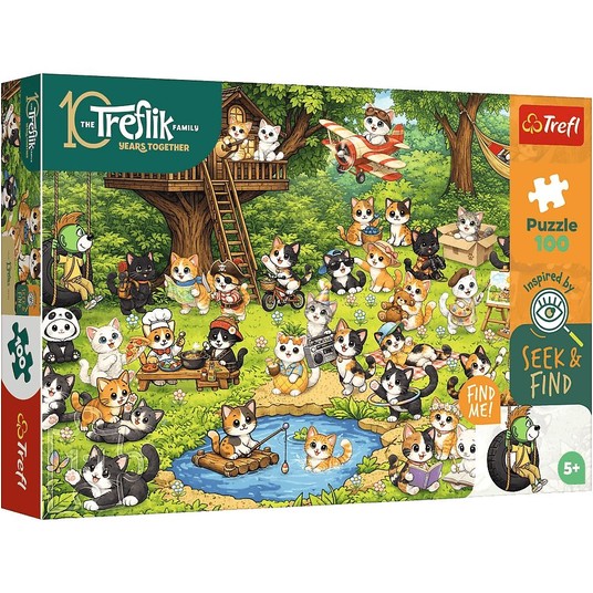 PUZZLE 100 KOCI ŚWIAT 16587 -zdjęcie numer 1