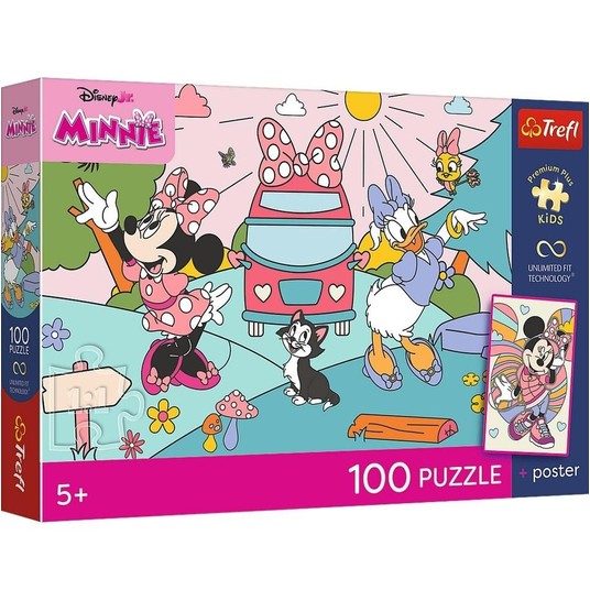 PUZZLE 100 PREMIUM RÓŻOWA PRZYGODA 16568 -zdjęcie numer 1