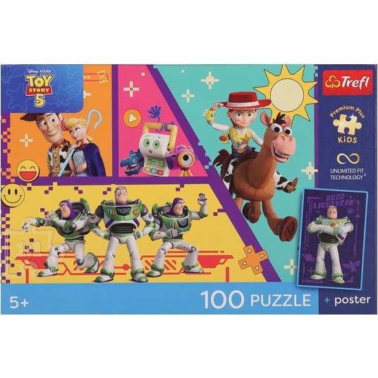 PUZZLE 100 PREMIUM ZABAWKI W AKCJI 16556 -zdjęcie numer 1