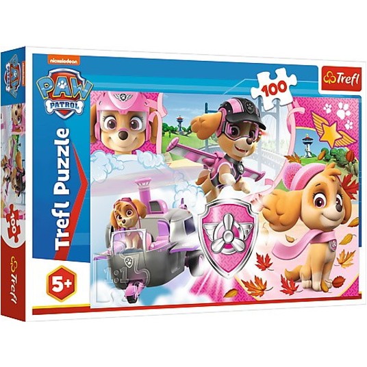 PUZZLE 100 SKYE W AKCJI PSI PATROL 16368 -zdjęcie numer 1