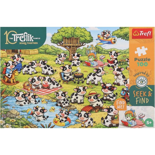 PUZZLE 100 ŚWIAT KRÓWEK 16584 -zdjęcie numer 1