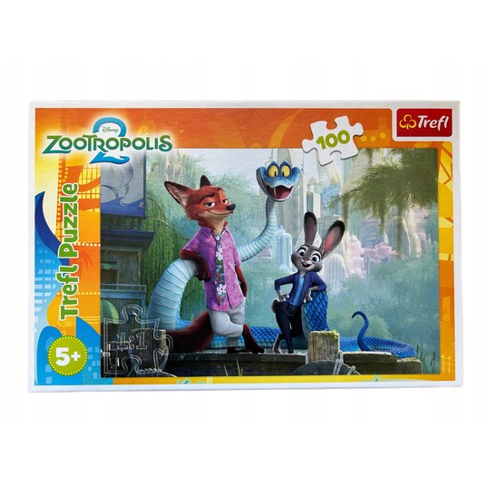 PUZZLE 100 TAJEMNICE ZOOTOPII 16523 -zdjęcie numer 1