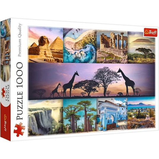 PUZZLE 1000 KOLAŻ AFRYKA 10792 -zdjęcie numer 1