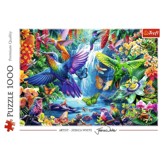 PUZZLE 1000 KOLIBRY W TROPIKACH 10880 -zdjęcie numer 1