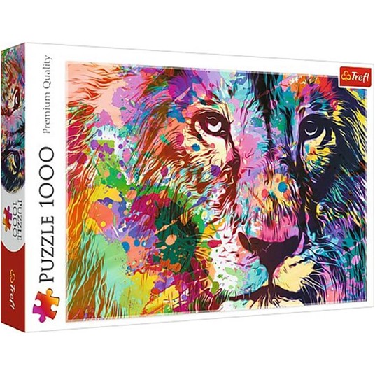 PUZZLE 1000 KOLOROWY LEW 10707 -zdjęcie numer 1