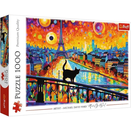 PUZZLE 1000 KOT W PARYŻU 10795 -zdjęcie numer 1