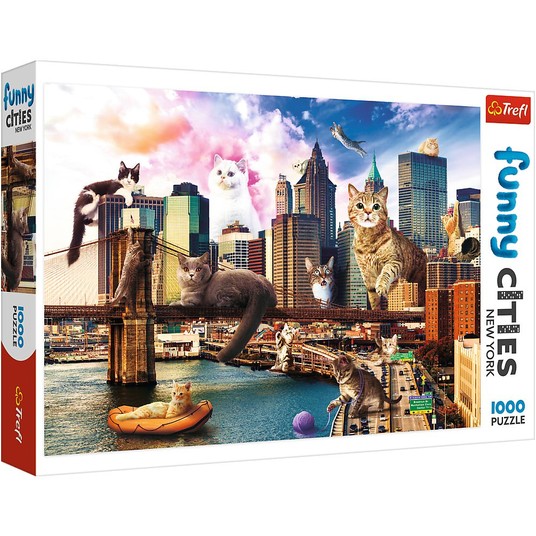 PUZZLE 1000 KOTY W NOWYM JORKU 10595 -zdjęcie numer 1