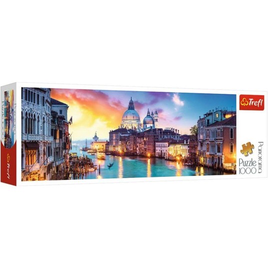 PUZZLE 1000 PANORAMA CANAL GRANDE WENECJA 29037 -zdjęcie numer 1