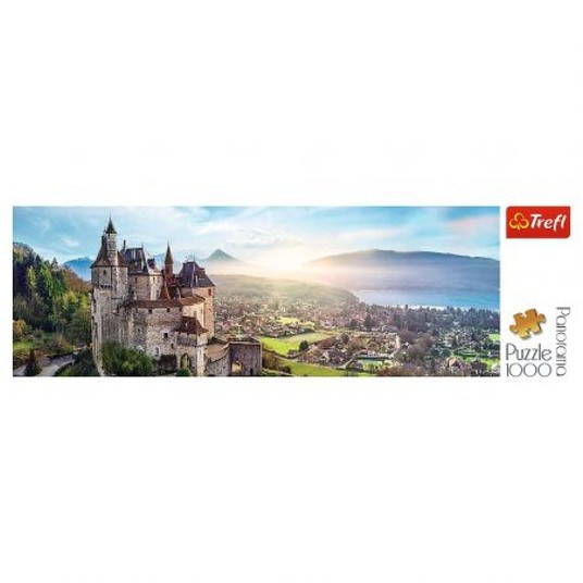 PUZZLE 1000 PANORAMA ZAMEK MENTHON FRANCJA 29055 -zdjęcie numer 1