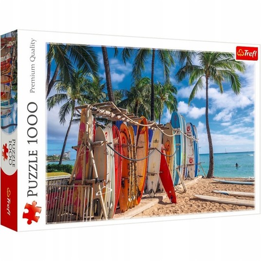 PUZZLE 1000 PLAŻA WAIKIKI HAWAJE 10742 -zdjęcie numer 1