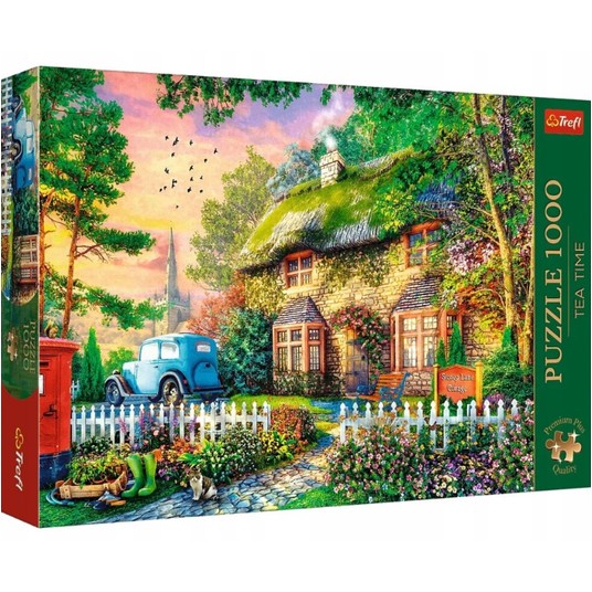 PUZZLE 1000 PREM TEA TIME DOMEK STONEY LANE 10852 -zdjęcie numer 1