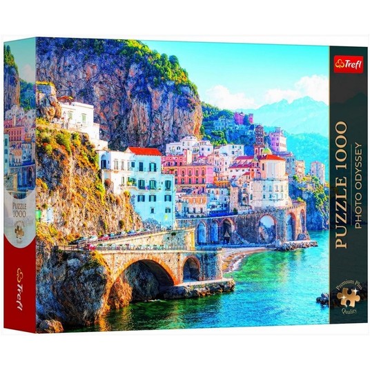 PUZZLE 1000 PREMIUM AMALFI,KAMPANIA WŁOCHY 12138 -zdjęcie numer 1