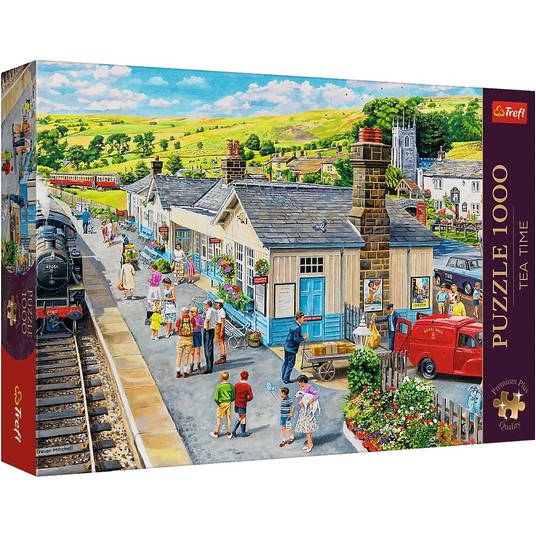 PUZZLE 1000 PREMIUM DWORZEC KOLEJOWY 10810 -zdjęcie numer 1