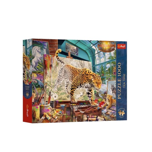 PUZZLE 1000 PREMIUM LAMPARTY W PRACOWNI MALARSKIEJ -zdjęcie numer 1