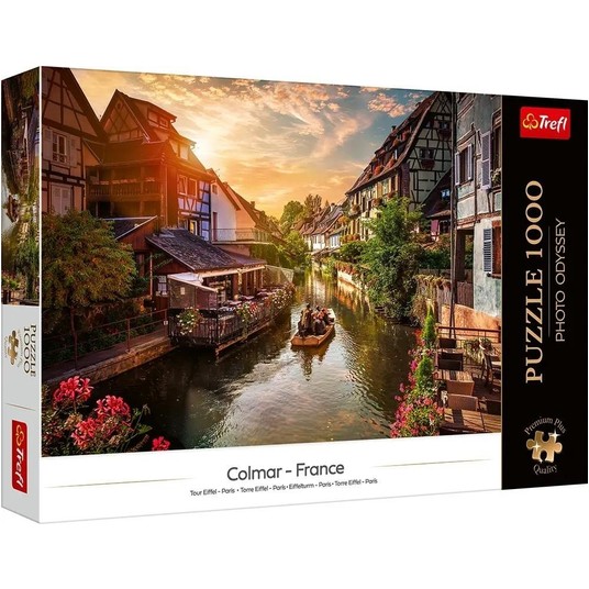 PUZZLE 1000 PREMIUM MAŁA WENECJA W COLMAR 10816 -zdjęcie numer 1