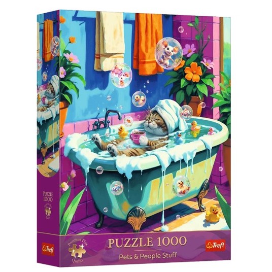 PUZZLE 1000 PREMIUM MIAU RELAX 12141 -zdjęcie numer 1