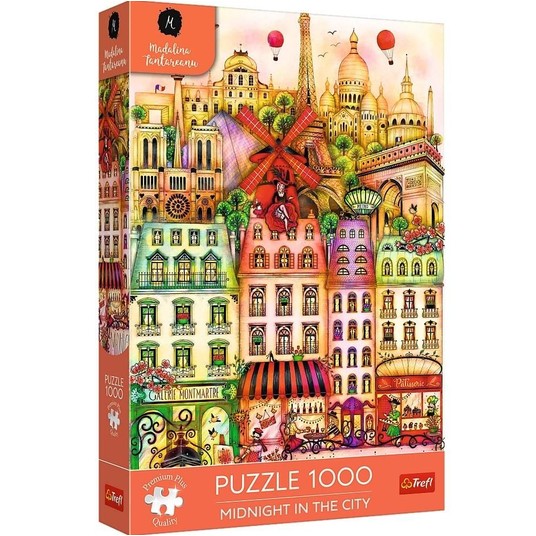 PUZZLE 1000 PREMIUM O PÓŁNOCY W PARYŻU 12073 -zdjęcie numer 1