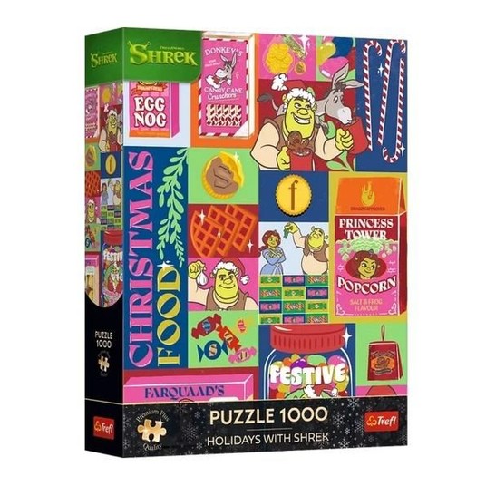 PUZZLE 1000 PREMIUM ŚWIĘTA ZE SHREKIEM 12166 -zdjęcie numer 1