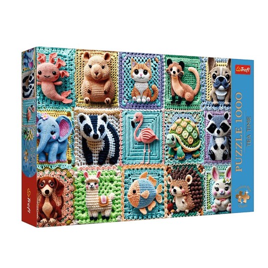 PUZZLE 1000 PREMIUM SZYDEŁKOWE ZWIERZĄTKA 12093 -zdjęcie numer 1