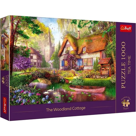 PUZZLE 1000 PREMIUM UROCZA CHATKA W LESIE 10804 -zdjęcie numer 1