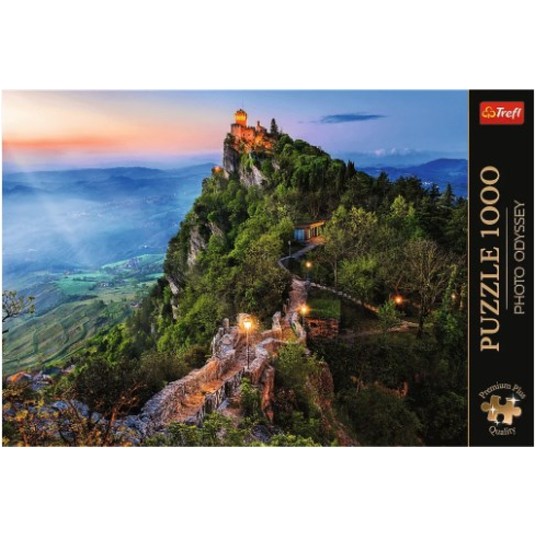PUZZLE 1000 PREMIUM WIEŻA CESTA SAN MARINO 10822 -zdjęcie numer 1