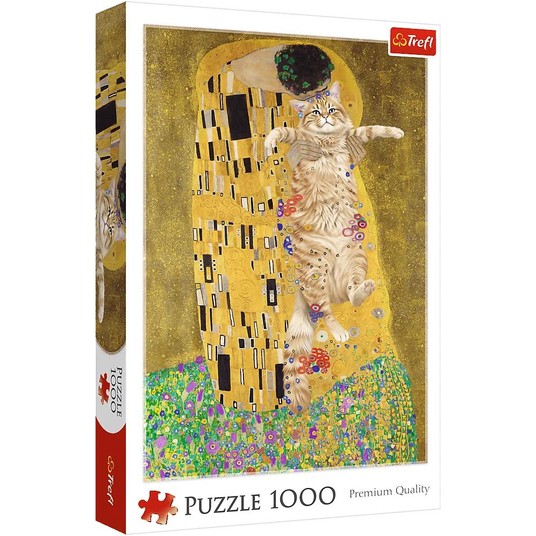 PUZZLE 1000 PURRFEKCYJNY POCAŁUNEK 10962 -zdjęcie numer 1
