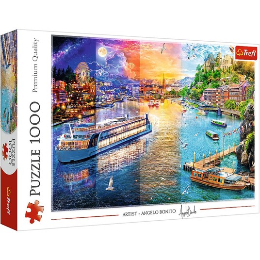 PUZZLE 1000 REJS PO RZECE 10860 -zdjęcie numer 1
