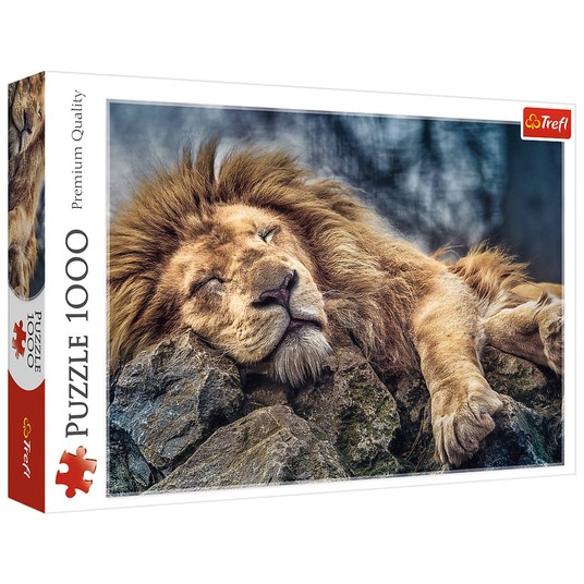 PUZZLE 1000 ŚPIĄCY LEW 10447 -zdjęcie numer 1