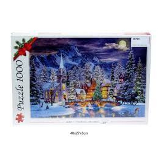 PUZZLE 1000 ŚWIĄTECZNA ATMOSFERA 10629 -zdjęcie numer 1