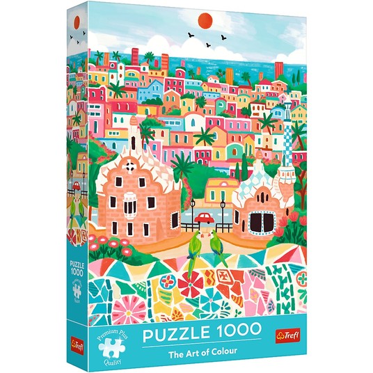 PUZZLE 1000 THE ART OF COLOUR BARECELONA 10894 -zdjęcie numer 1