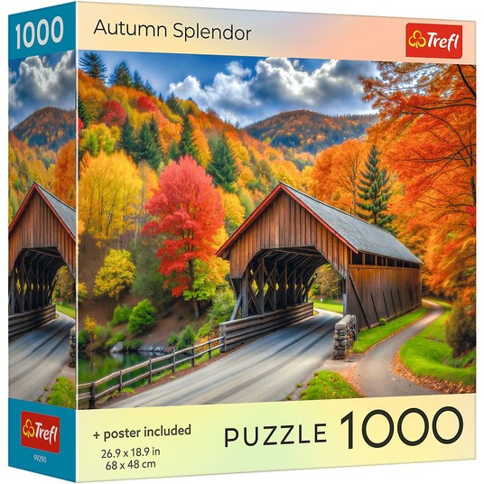 PUZZLE 1000 USA COLLECTION AUTUMN SPLENDOR 99290 -zdjęcie numer 1