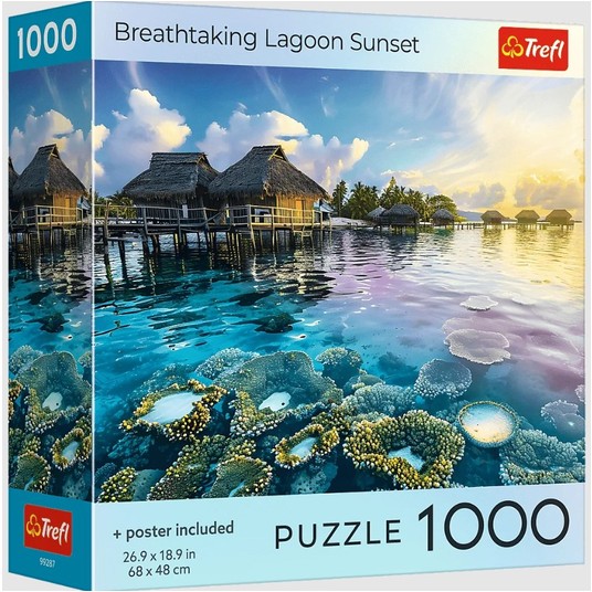 PUZZLE 1000 USA COLLECTION BREATHTAKING LAGOON -zdjęcie numer 1