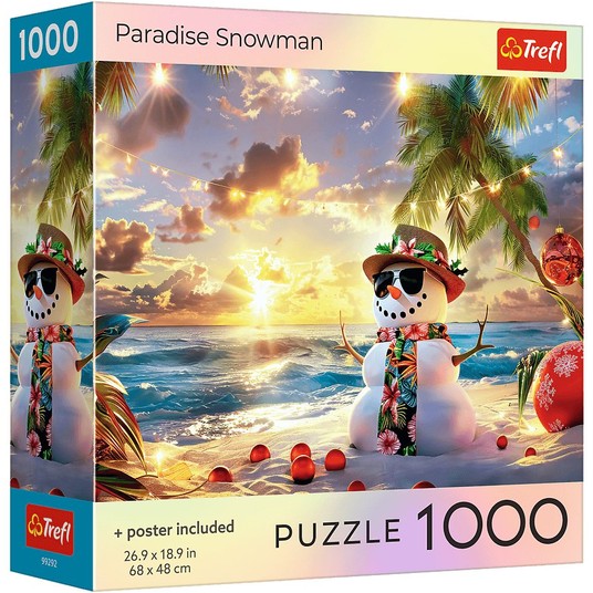 PUZZLE 1000 USA COLLECTION PARADISE SNOWMAN 99292 -zdjęcie numer 1