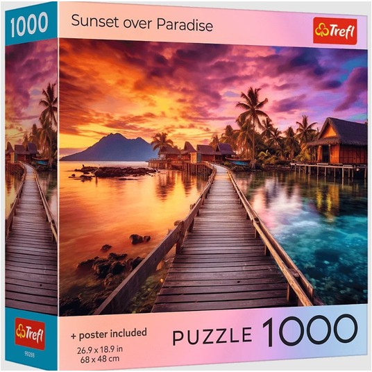 PUZZLE 1000 USA COLLECTION SUNSET OVER PARADISE -zdjęcie numer 1