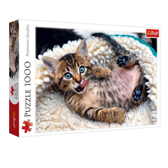 PUZZLE 1000 WESOŁY KOTEK 10448 -zdjęcie numer 1