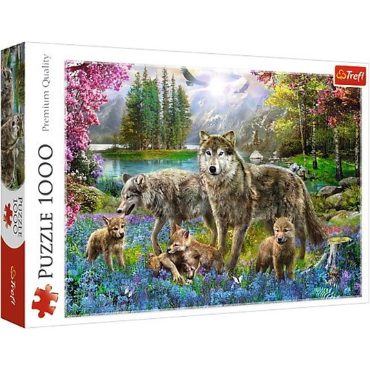 PUZZLE 1000 WILCZA RODZINA 10558 -zdjęcie numer 1