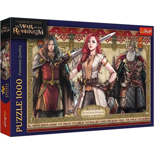 PUZZLE 1000 WŁADCA PIERŚCIENI WOJNA ROHIRRIM 10937 -zdjęcie numer 1
