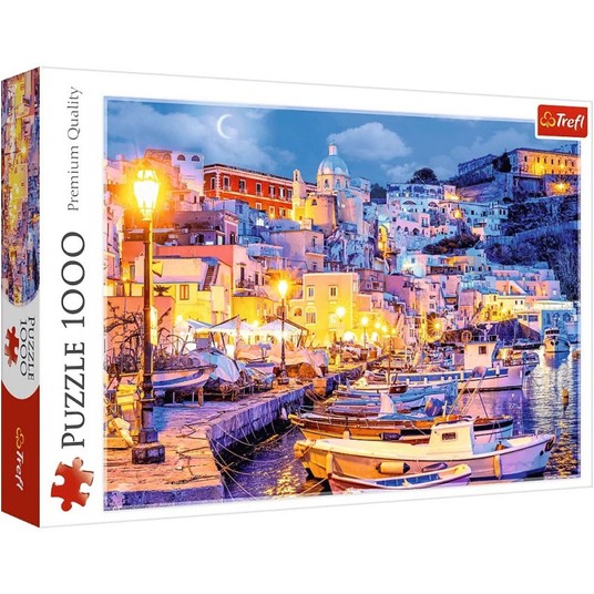PUZZLE 1000 WYSPA PROCIDA NOCĄ WŁOCHY 10794 -zdjęcie numer 1