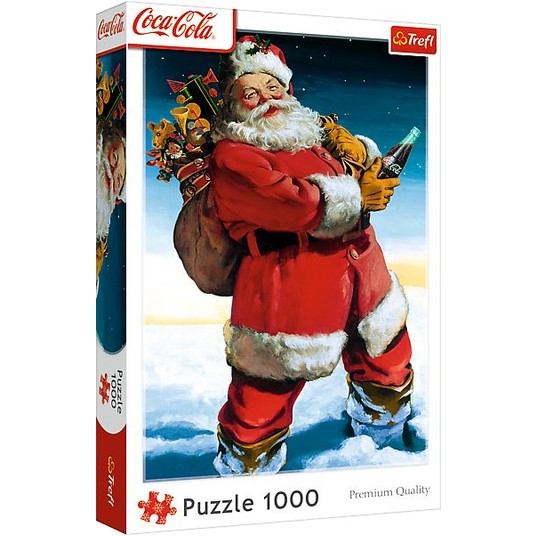 PUZZLE 1000 XMAS MIKOŁAJ NA ŚNIEGU 10923 -zdjęcie numer 1