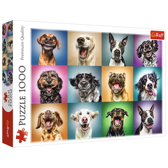 PUZZLE 1000 ZABAWNE PSIE PORTRETY 10462 -zdjęcie numer 1