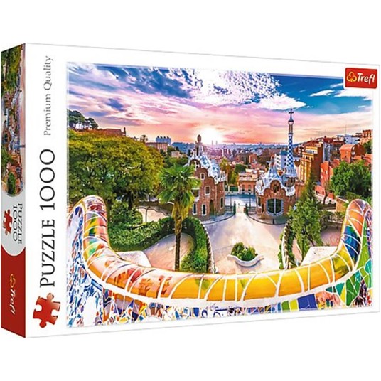 PUZZLE 1000 ZACHÓD SŁOŃCA NAD BARCELONĄ 10711 -zdjęcie numer 1