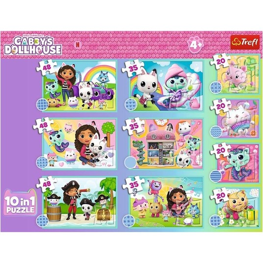 PUZZLE 10W1 GABBY I JEJ ŚWIAT 96014 -zdjęcie numer 1