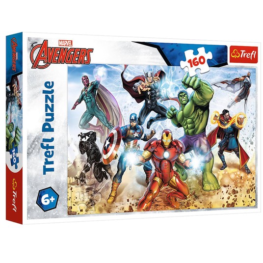 PUZZLE 160 GOTOWI BY RATOWAĆ ŚWIAT AVENGERS 15368 -zdjęcie numer 1