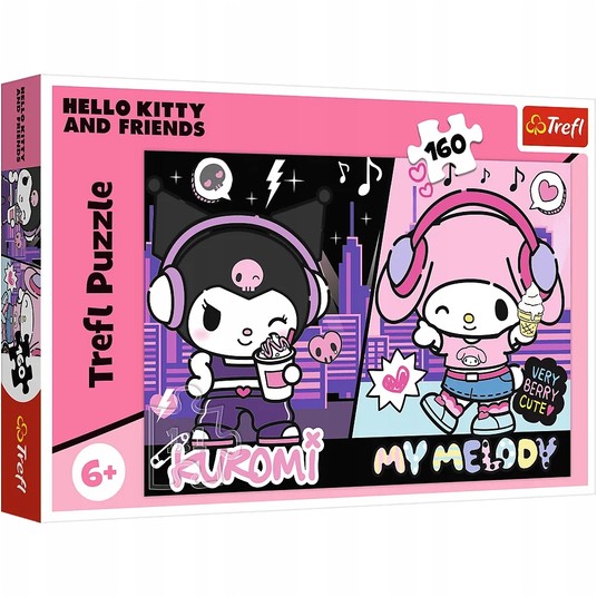 PUZZLE 160 KUROMI RZĄDZI HELLO KITTY 15430 -zdjęcie numer 1