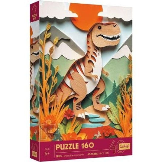 PUZZLE 160 PAPER ART DINOZAUR 40048 -zdjęcie numer 1