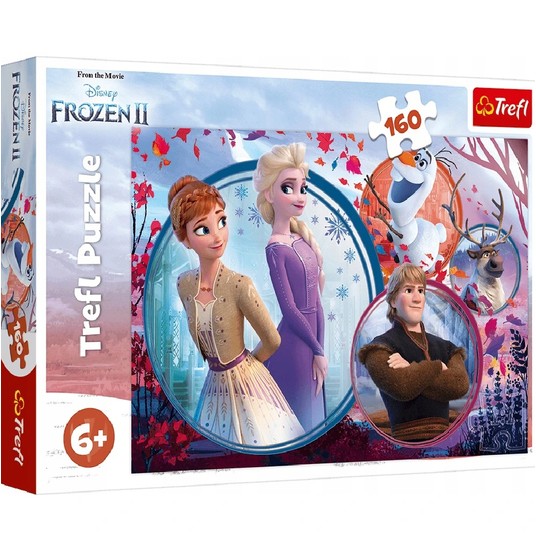 PUZZLE 160 SIOSTRZANA PRZYGODA FROZEN 2 15374 -zdjęcie numer 1