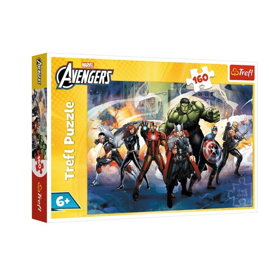 PUZZLE 160 SUPERMOCE AVENGERS 15428 -zdjęcie numer 1