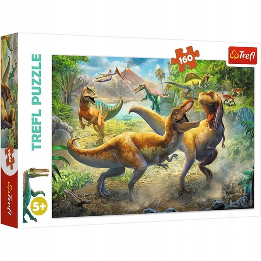 PUZZLE 160 WALCZĄCE TYRANOZAURY 15360 -zdjęcie numer 1